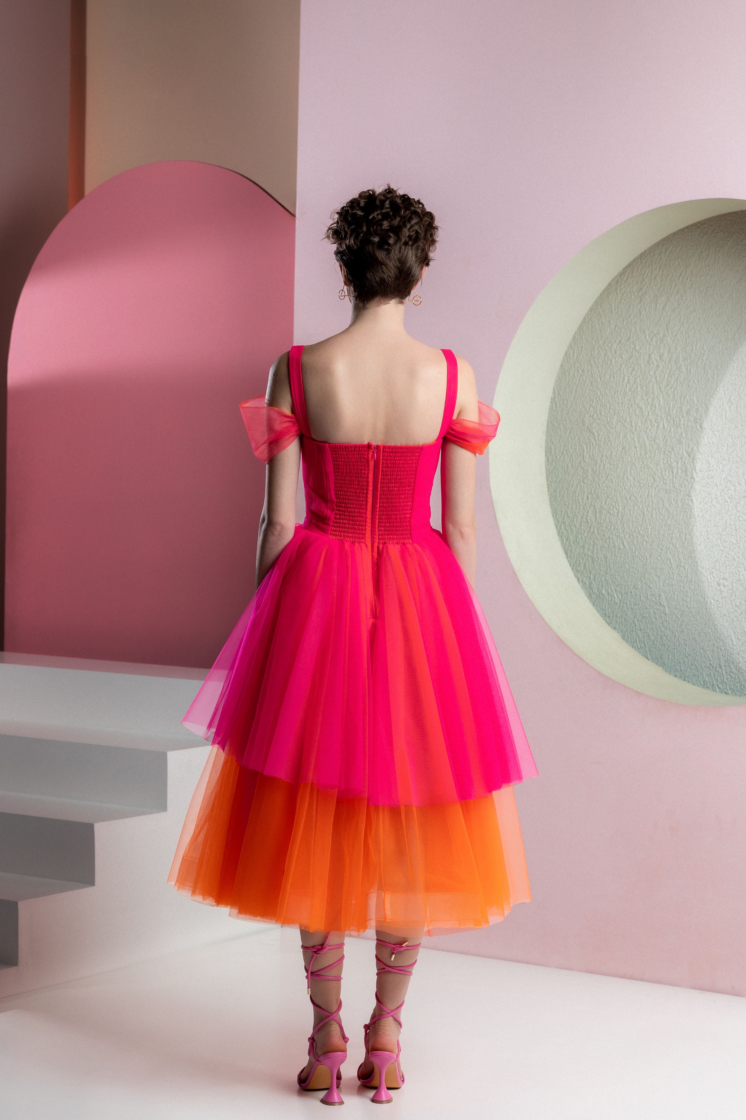 Pink Nice Cocktail Dresses Save Big On Bulk Knee Length Cocktail