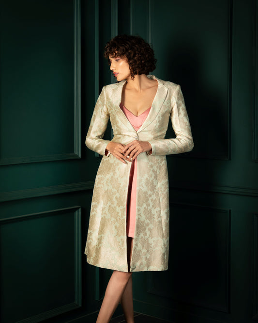 Aaira Mint Gold Coat