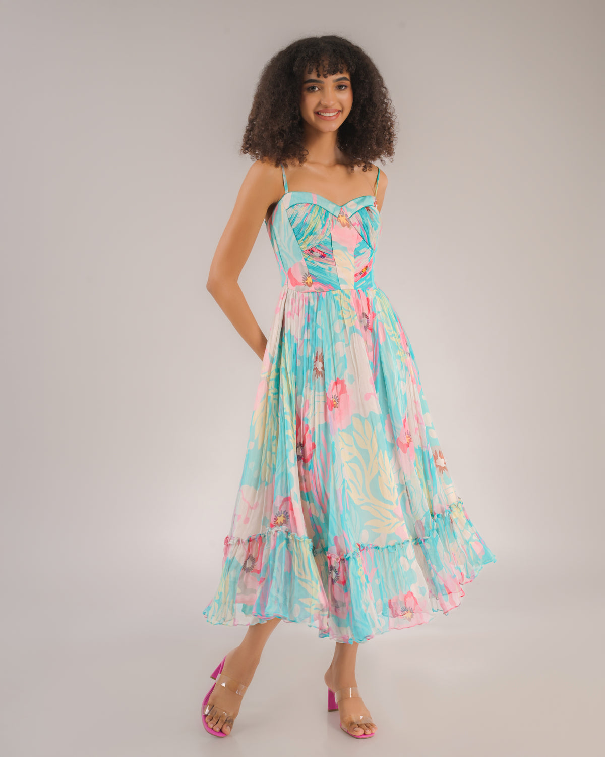 Dahlia Blue Floral