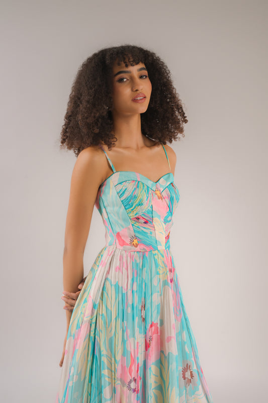 Dahlia Blue Floral
